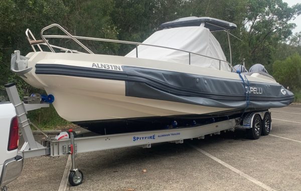 Capelli 800 on Spitfire 885 4500 Aluminium Trailer